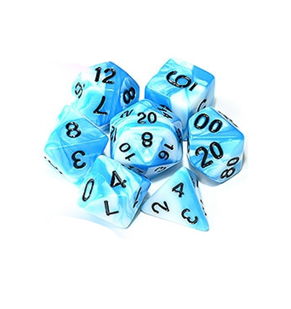Set Dados RPG - Marble Blue - Vinted